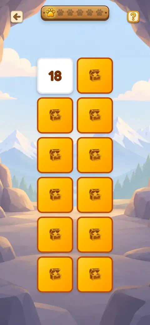 Capture du jeu Doubles et Moitiés : des cartes à retourner pour associer un nombre et son double