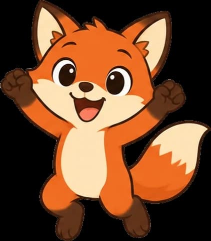 Le renard astucieux saute de joie